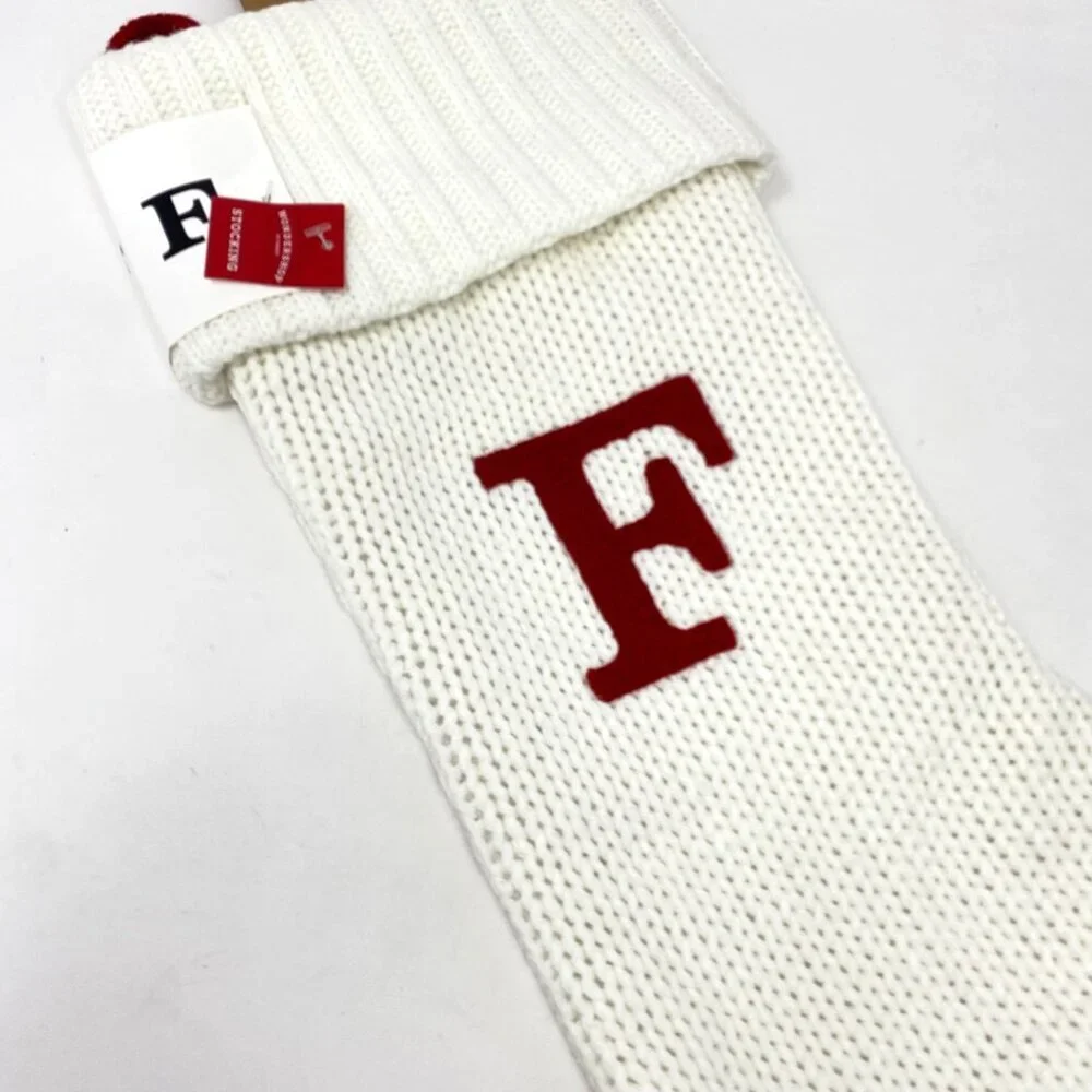 Target Wondershop Knit Monogram Christmas Stocking White Wondershop™: 20
